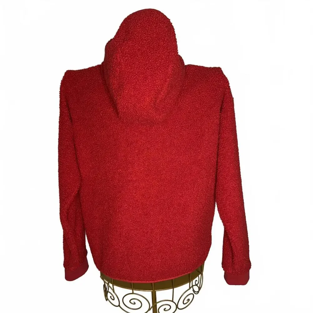 Nike Boys' Sportswear Club Fleece Winterized Full-Zip Hoodie - Gym Red - XL